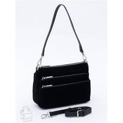 Сумка женская кожаная 8269PEF black Polina&Eiterou  в Новосибирске