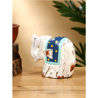 Сувенир «Слонёнок», 12×5.5×9 см, дерево, белый