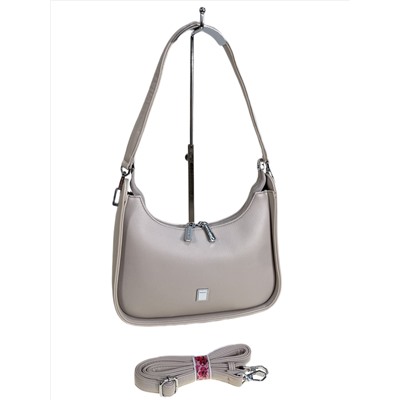 Женская сумка из искусственной кожи, цвет серо-белый