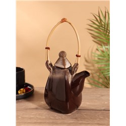 Чайник заварочный «Флоренс», керамика, коричневый