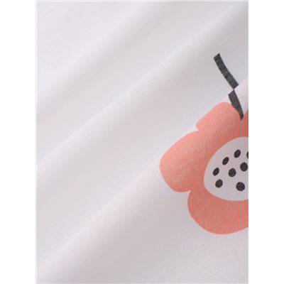 Простыня на резинке 1.5-спальная «Этель» Flower garden, 140×200+25, бязь