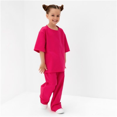 Футболка для девочки KAFTAN: Dream big, розовая, размер 32, рост 110 - 116 см