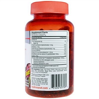 Hydroxycut, Gummies, фруктовое ассорти, 90 жевательных конфет