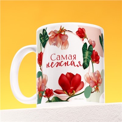 Подарочный набор «С 8 Марта»: чайное ассорти (5 вкусов x 4 шт.), кружка 300 мл.