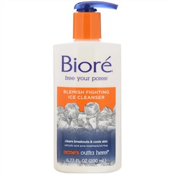 Biore, Очищающее средство против акне с охлаждающим эффектом, 200 мл