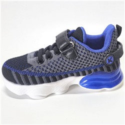 B867-2 черн Кроссовки для мальчиков (26-31)/12