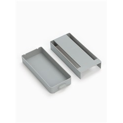 Ящик для хранения, скрытый потайной под стол, 20×9×4 см, серый