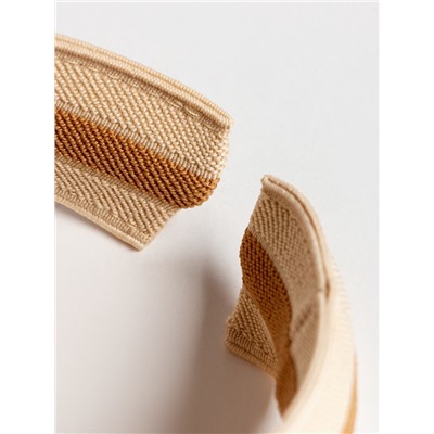 Козырёк женский плетёный MINAKU, бежевый, размер 56-58