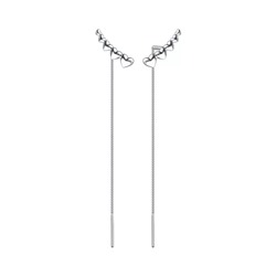 Серьги из серебра без вставки, Л-13074