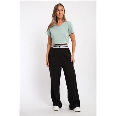 83908 укороченная футболка женская (Ментол)