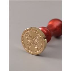 Печать для сургуча с пластиковой ручкой «Бабочка в колючей проволоке», 6.3×3×3 см