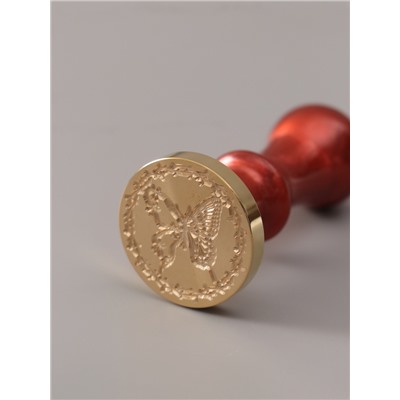 Печать для сургуча с пластиковой ручкой «Бабочка в колючей проволоке», 6.3×3×3 см