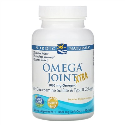 Nordic Naturals, Omega Joint Xtra, 1000 мг, 90 гелевых капсул