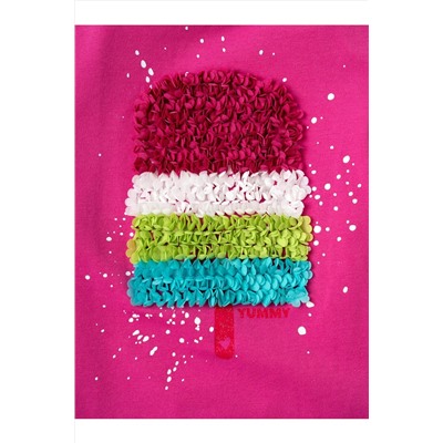 Фуфайка трикотажная для девочек (футболка) PLAYTODAY, 1240301