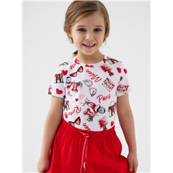 Фуфайка трикотажная для девочек (футболка)