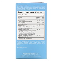 Natrol, Shen Min, улучшенная формула для укрепления волос у мужчин, 60 таблеток