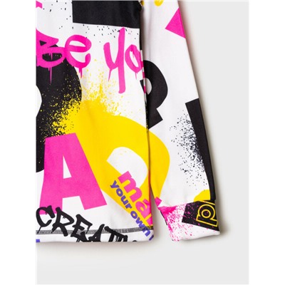 Термокомплект трикот. для девочек: фуфайка (футболка) с длин. рук, брюки