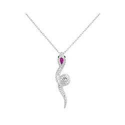 Колье, синт.рубин, BY-0264