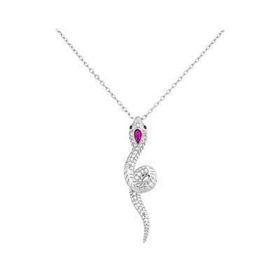 Колье, синт.рубин, BY-0264