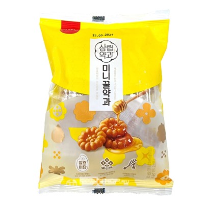 Корейское печенье Якква мини с мёдом Korean Mini Yakgwa Cookie (Honey) Samlip, Корея, 140 г Акция