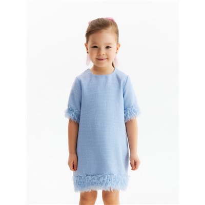 Платье нарядное для девочки MINAKU: PartyDress, рост 104-110 см, голубое