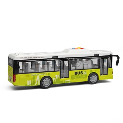 Автобус "Экскурсионный" (свет, звук) в коробке (желтый)