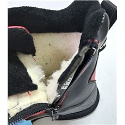 B-9672-E крас/черн Ботинки зима для девочек (27-32)/8