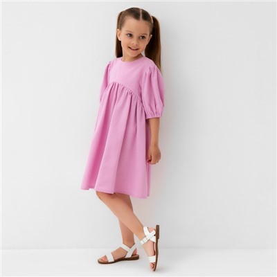Платье детское KAFTAN, размер 28 (86-92 см), розовое