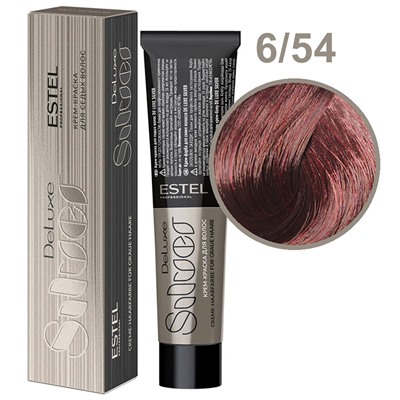 ЭстельDeLuxe Silver Крем-краска для волос 6/54 Темно-русый красно-медный 60 мл