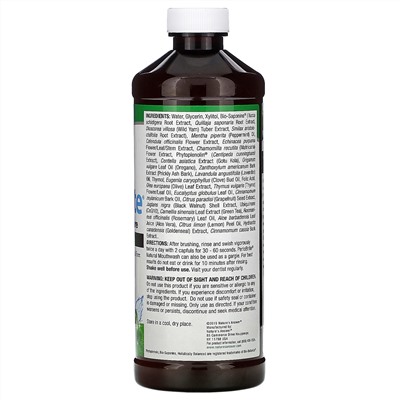 Nature's Answer, PerioBrite, натуральный ополаскиватель для полости рта, прохладная мята, 480 мл (16 жидк. унций)