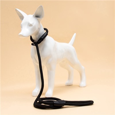 Ринговка для собак, 130×1 см, чёрная