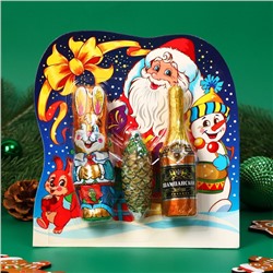 Шоколадный набор «Кролик, Шишка, Шампанское», 98 г