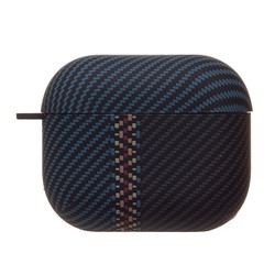 Чехол Luxo Creative для "Apple AirPods (3-го поколения)" (121) (black/blue) (231016)