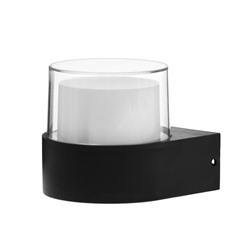 Светильник фасадный «Гранд», 5 Вт, 4000К, IP65, 220 В, пластиковый корпус, чёрный, свечение нейтрально-белое