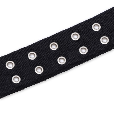 Ошейник четырехслойный, 65×4 см, ОШ 54-60 с, с вертлюгом, полиэстер, чёрный