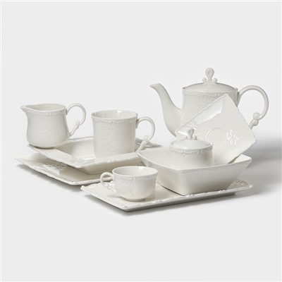 Тарелка фарфоровая пирожковая Magistro Kingdom, 15.2×1.6 см