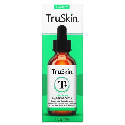 TruSkin, Tea Tree Super Serum+, 1 fl oz (30 ml)