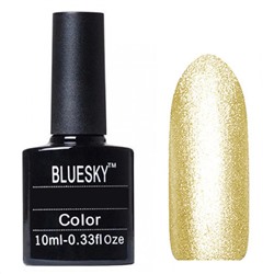 Bluesky Гель-лак для ногтей / Classic 104 SH, прозрачный с золотом, 10 мл 568