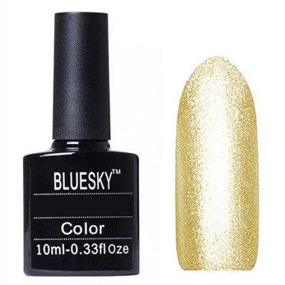Bluesky Гель-лак для ногтей / Classic 104 SH, прозрачный с золотом, 10 мл 568