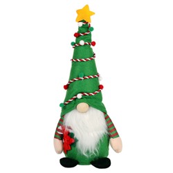 Новогоднее украшение Гном ЕЛКА 14x7x35 см / N102 /уп 100/ микс