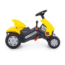 Полесье Каталка-трактор с педалями "Turbo-2" (жёлтая)
