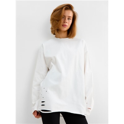 Лонгслив женский MINAKU: One Most Brand, белый, размер onesize