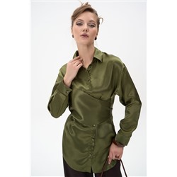 Рубашка Ямина (оливковый/уценка)