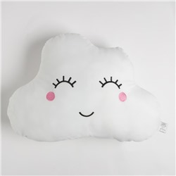 Подушка декоративная «Этель. Облачко белая», 48×38 см, велюр