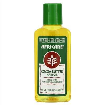 Cococare, Africare, Cocoa Butter Hair Oil, 2 fl oz (60 ml)