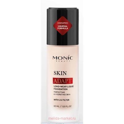 Monic Beauty Тональная Основа Skin Adapt тон 03 Ivory Rose слоновая кость 30мл