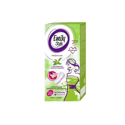 Emily Style Прокладки ежедневные 20шт Multiform Deo ультратонкие Чайное дерево