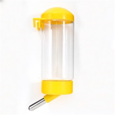 Поилка для клетки, 400 мл, 9×6×20 см, жёлтая