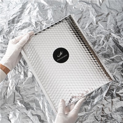 Перчатки РОСКОСМОС х ONLYTOP, р. S-M, чёрные