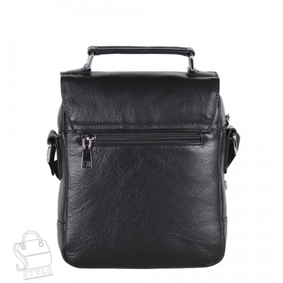 Сумка мужская кожаная 2066BSH black Heanbag